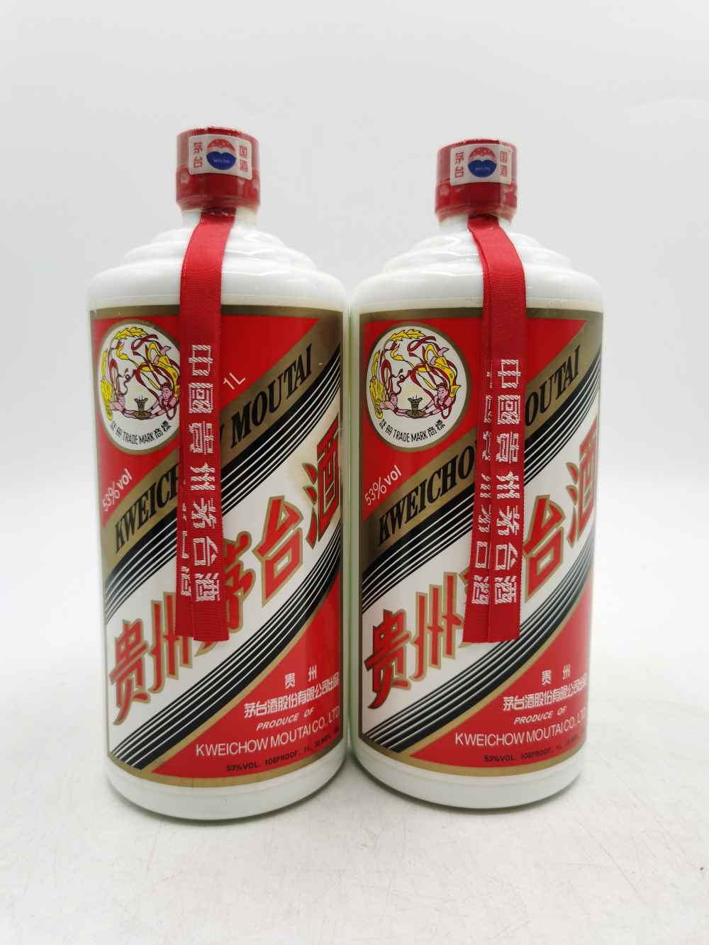 2007年53度1000ml飞天茅台2瓶20000元